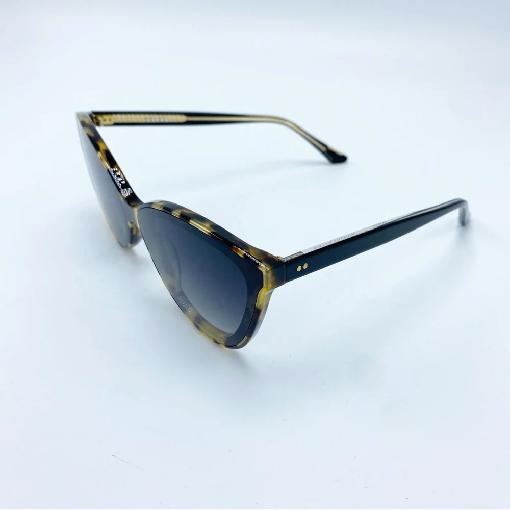 KREWE Monroe Brown & Black Tortoise Shell Cat-Eye Sunglasses